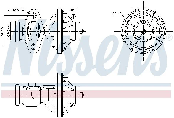 ERG vožtuvas NISSENS 98342