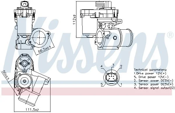 EGR ventil NISSENS 98347