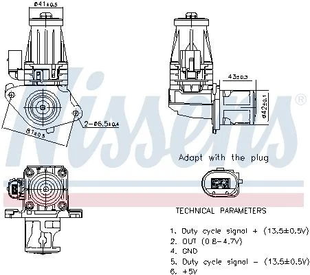 EGR ventil NISSENS 98377