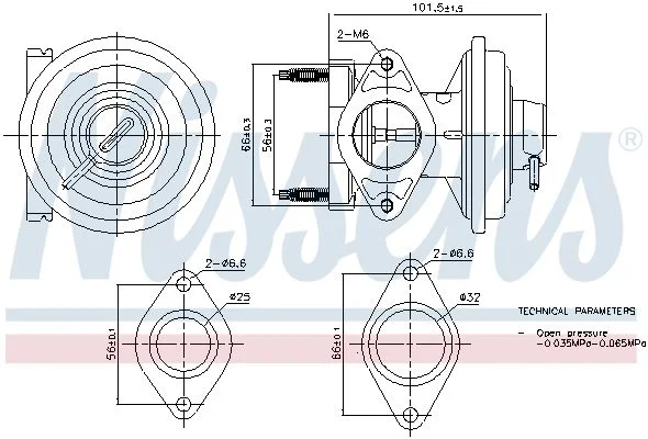 EGR Valve NISSENS 98444