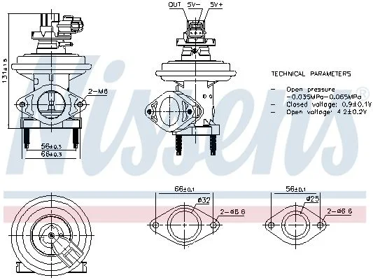 EGR Valve NISSENS 98480