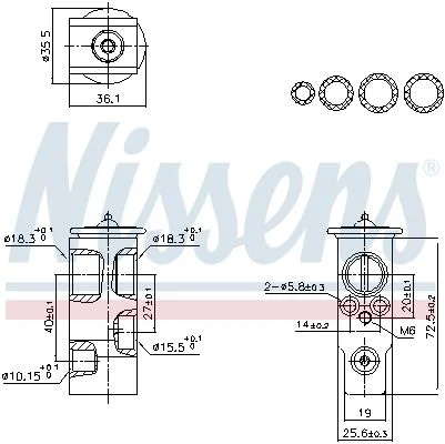 Expansion Valve, air conditioning NISSENS 999455