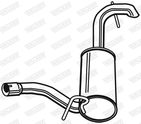 Zadný tlmič výfuku WALKER 23888