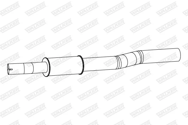 Stredový tlmič výfuku WALKER 24328