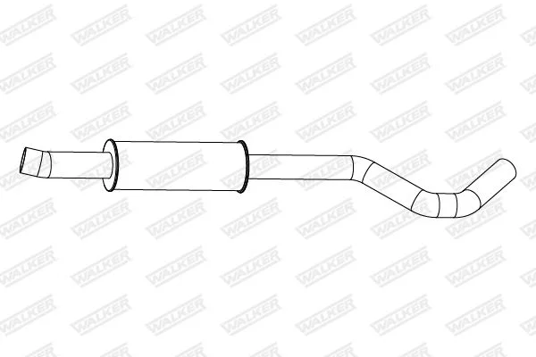 Stredový tlmič výfuku WALKER 24333