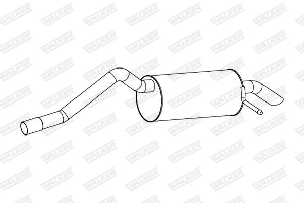 Zadný tlmič výfuku WALKER 25228