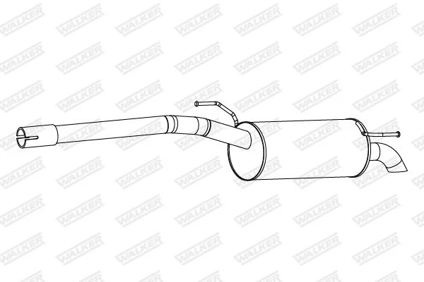 Zadný tlmič výfuku WALKER 25299