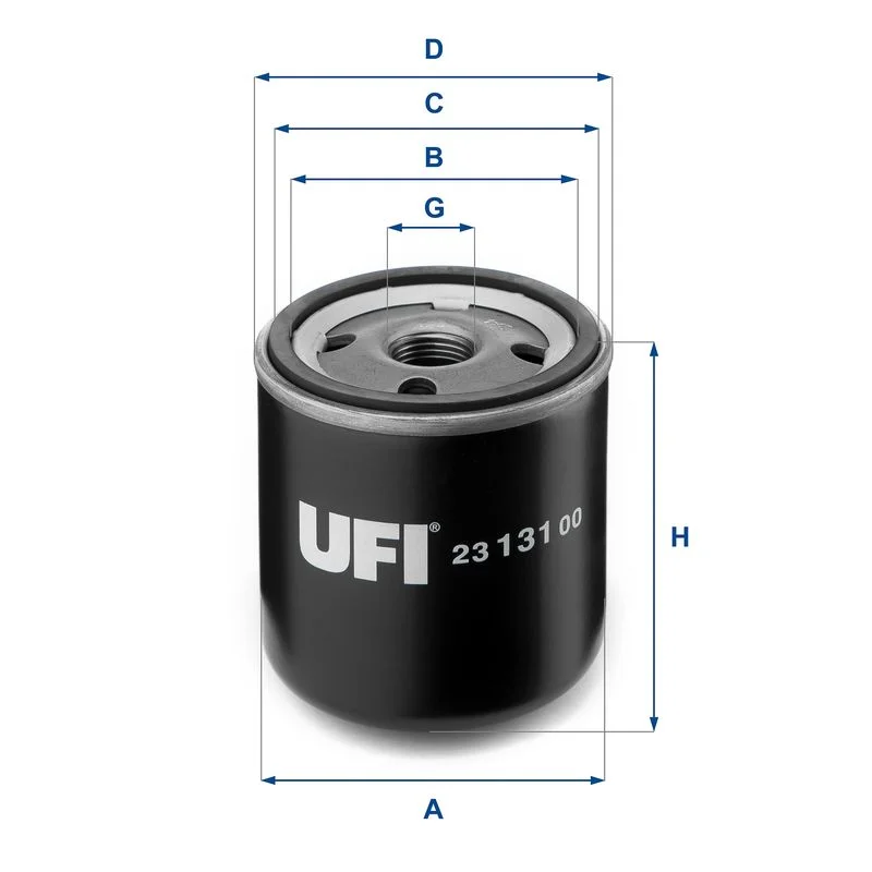 Alyvos filtras UFI 23.131.00