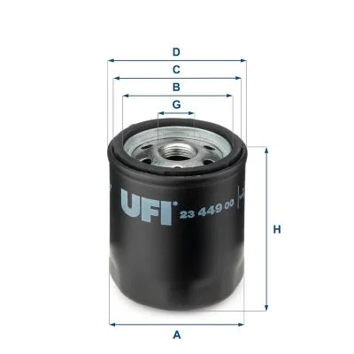 Alyvos filtras UFI 23.449.00