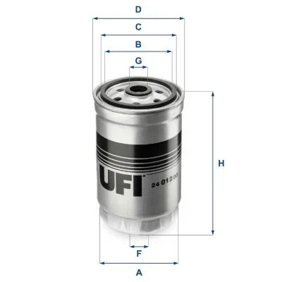 Kuro filtras UFI 24.012.00