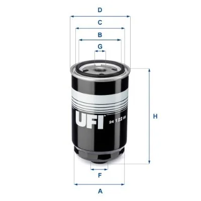 Kuro filtras UFI 24.122.00