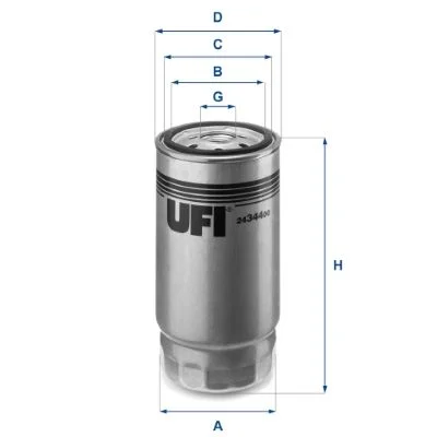 Kuro filtras UFI 24.344.00