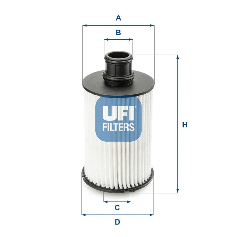 Alyvos filtras UFI 25.073.02