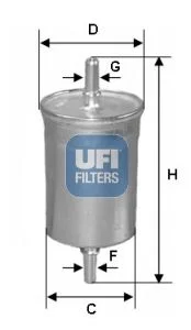 Kuro filtras UFI 31.825.00