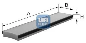 Filtras, salono oras UFI 53.016.00
