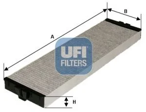 Filtras, salono oras UFI 54.157.00