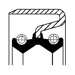 Shaft Seal, differential CORTECO 12011383B