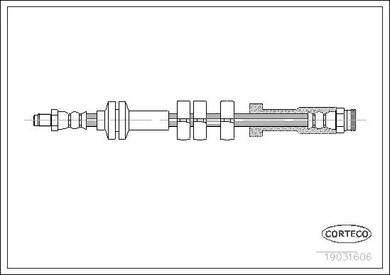 Brake Hose CORTECO 19031606