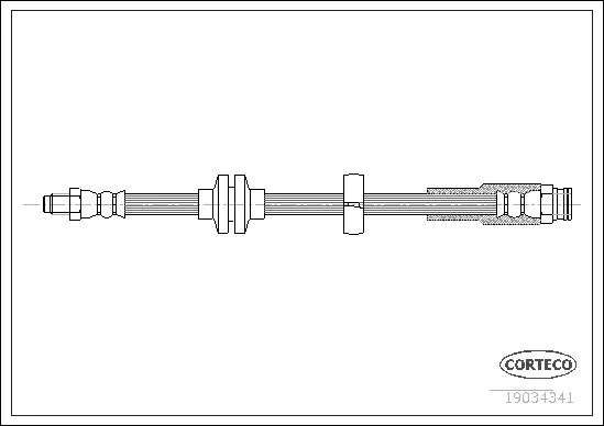 Brake Hose CORTECO 19034341