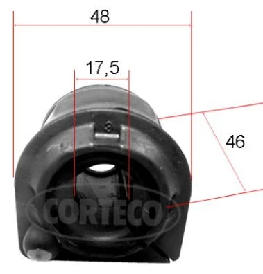 Upevnenie, tyč stabilizátora CORTECO 49371888