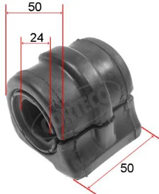 Skersinio stabilizatoriaus įvorių komplektas CORTECO 80000104