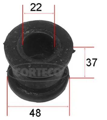 Upevnenie, tyč stabilizátora CORTECO 80001169