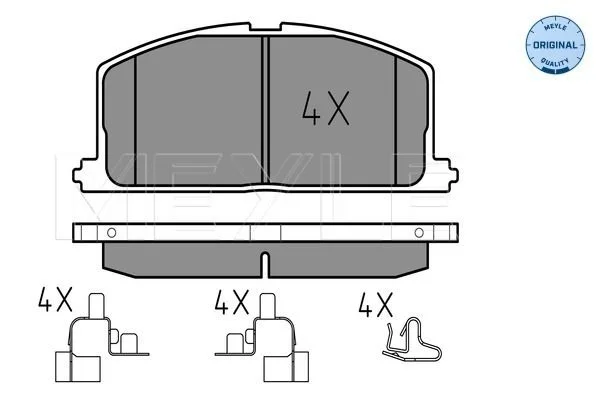 Brake Pad Set, disc brake MEYLE 025 208 7015