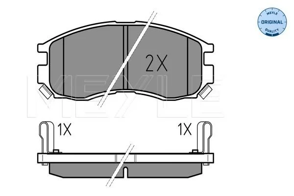 Brake Pad Set, disc brake MEYLE 025 216 4716/W