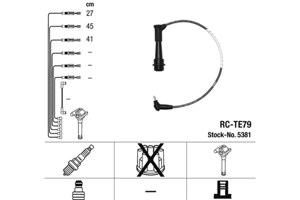 Ignition Cable Kit NGK 5381