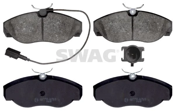 Sada brzdových platničiek, kotúčová brzda SWAG 70 91 6391