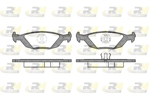 Brake Pad Set, disc brake roadhouse 2155.20