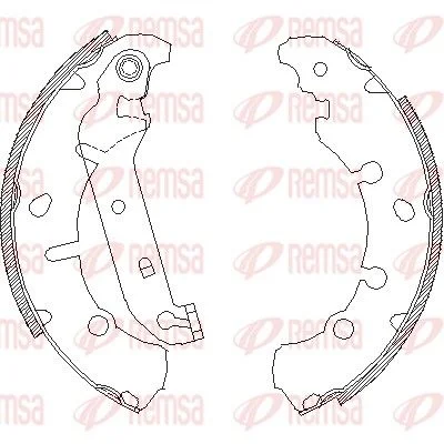 Brake Shoe REMSA 4137.00