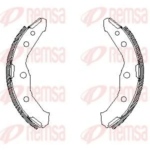 Brake Shoe REMSA 4547.00