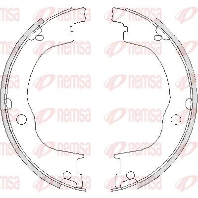 Brake Shoe, parking brake REMSA 4749.00