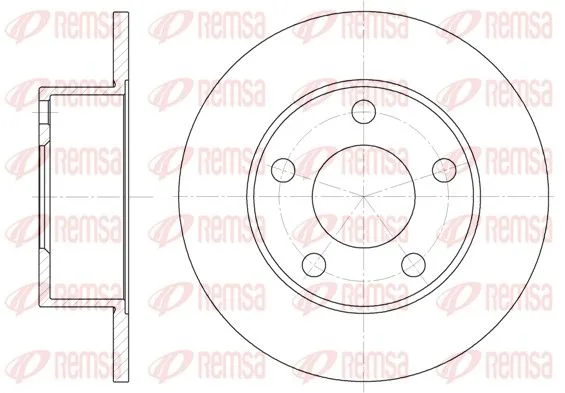 Brake Disc REMSA 6121.00