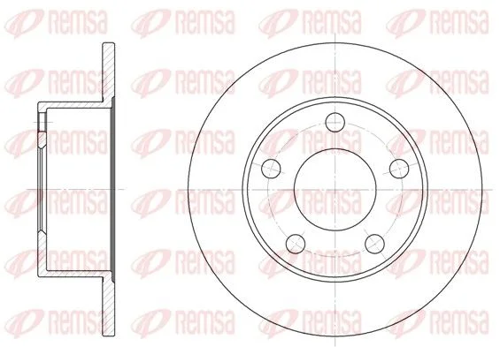 Brake Disc REMSA 6123.00