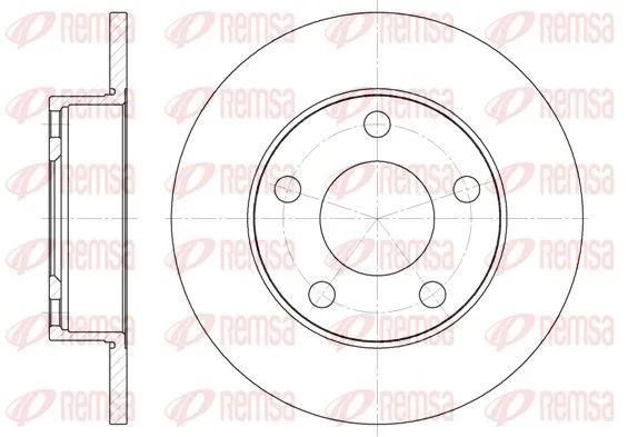 Brake Disc REMSA 6124.00