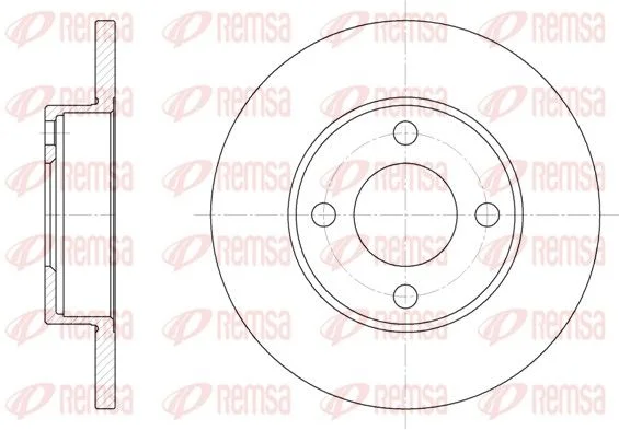 Brake Disc REMSA 6181.00