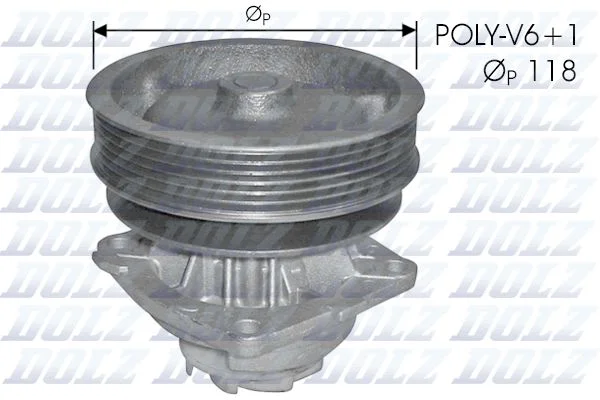 Water Pump, engine cooling DOLZ S224