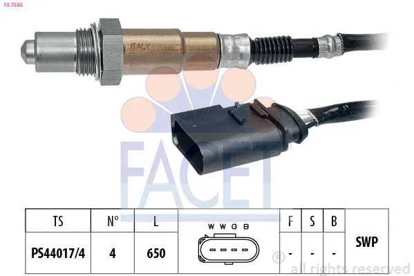 Lambda jutiklis facet 10.7585