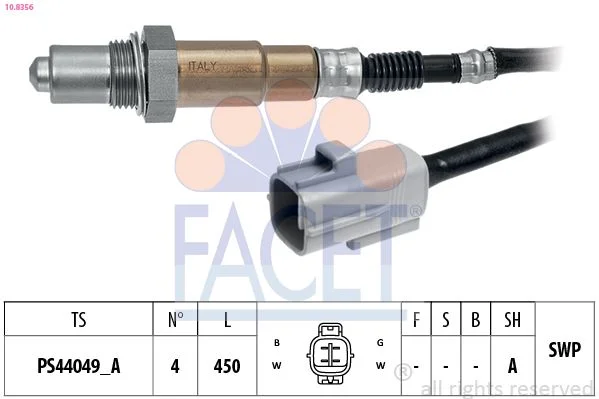 Lambda jutiklis facet 10.8356