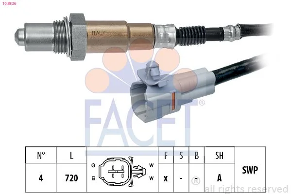 Lambda jutiklis facet 10.8526