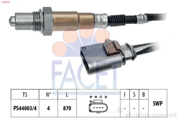 Lambda jutiklis facet 10.8535