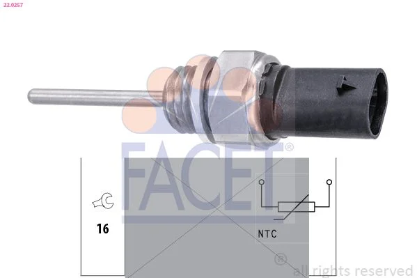 Sensor, exhaust gas temperature facet 22.0257