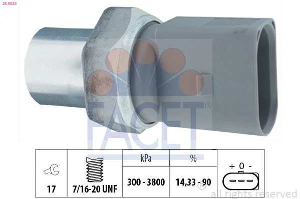 Pressure Switch, air conditioning facet 25.0023