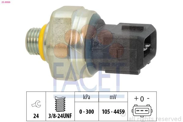Slėgio jungiklis, oro kondicionavimas FACET 25.0088