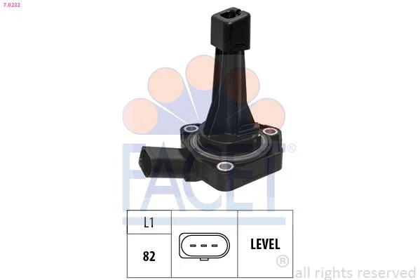 Jutiklis, variklio alyvos lygis facet 7.0232