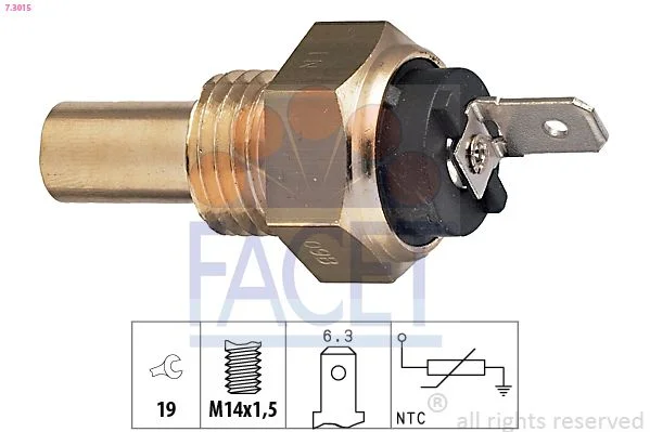Sensor, coolant temperature facet 7.3015