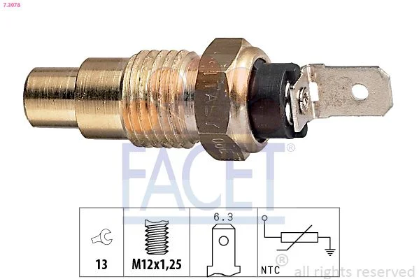 Sensor, coolant temperature facet 7.3078