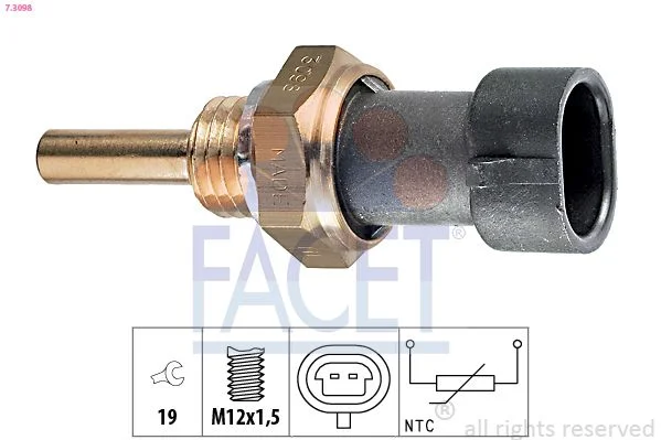 Sensor, oil temperature facet 7.3098
